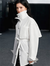 Women's Trench-Style Oversized Shirt